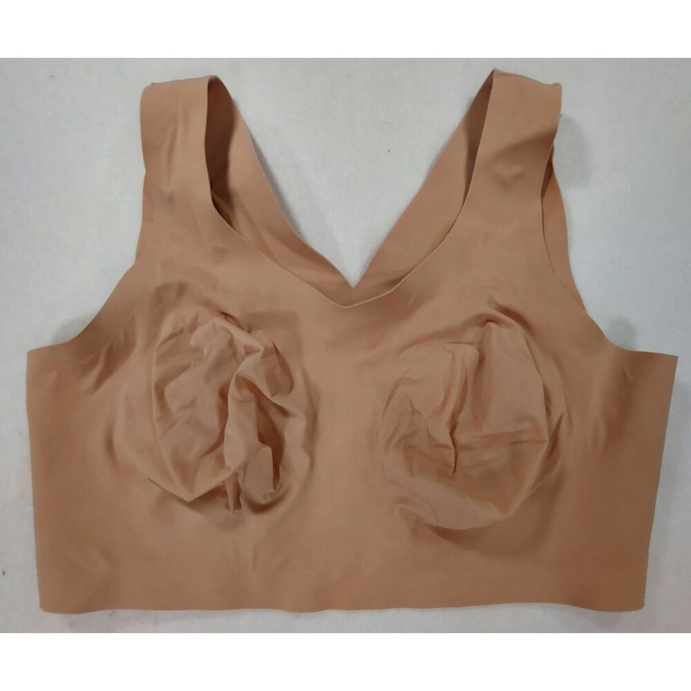 Evelyn Bobbie DEFY Bra Wireless Stretch 2XL Himalayan Salt No Pads